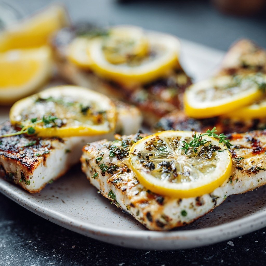 Gesund & Leicht Zitronen-Gegrillter Fisch
