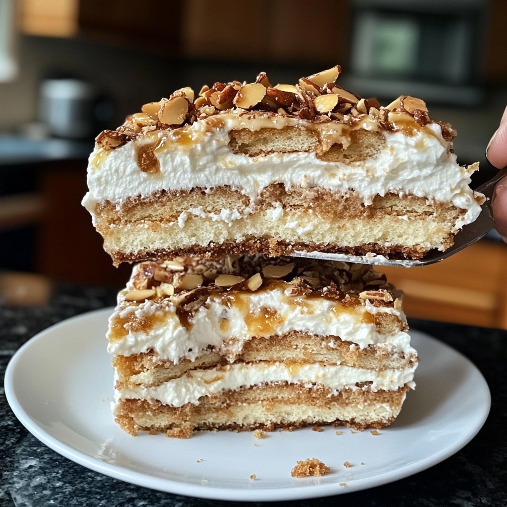 Bienenstich-Tiramisu ohne Alkohol