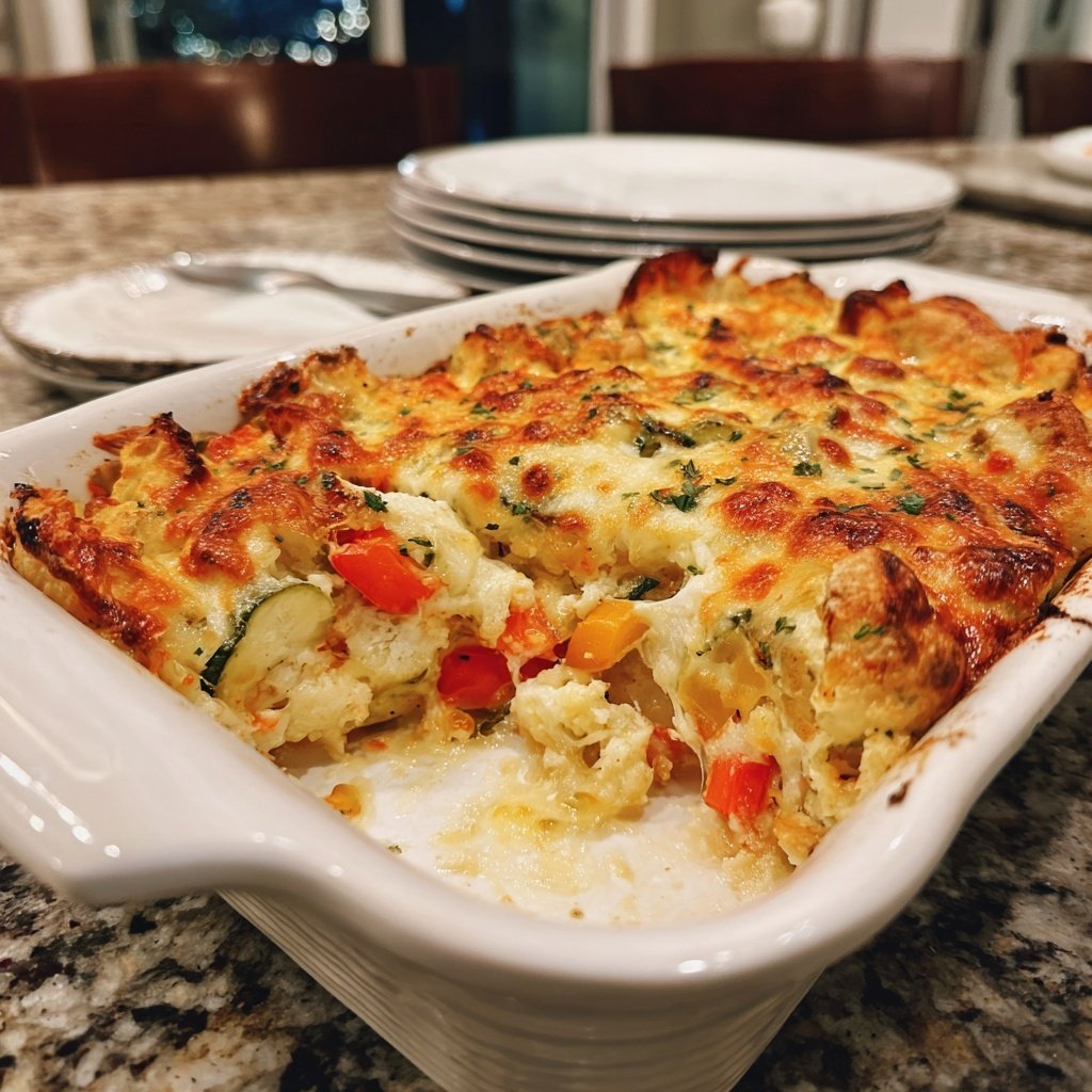 Abendessen mit Auflauf