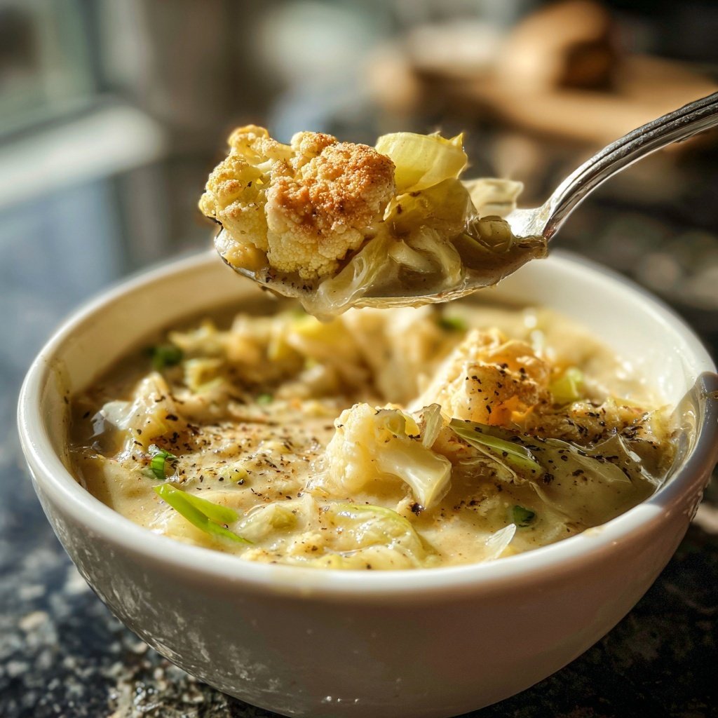Blumenkohlsuppe mit Lauch