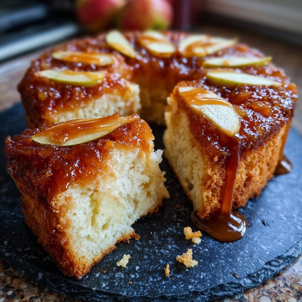 Blechkuchen mit Apfelkompott