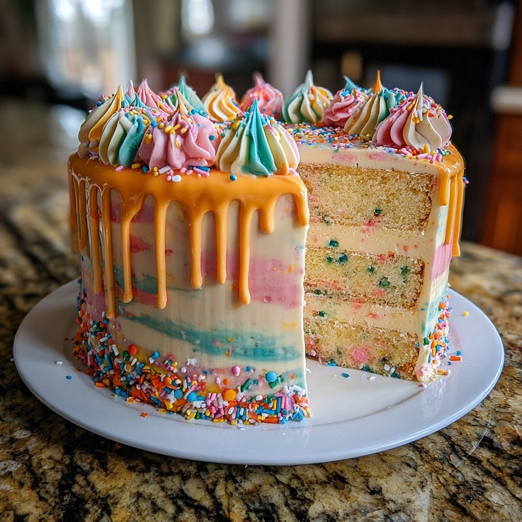 Geburtstagskuchen mit Fondant