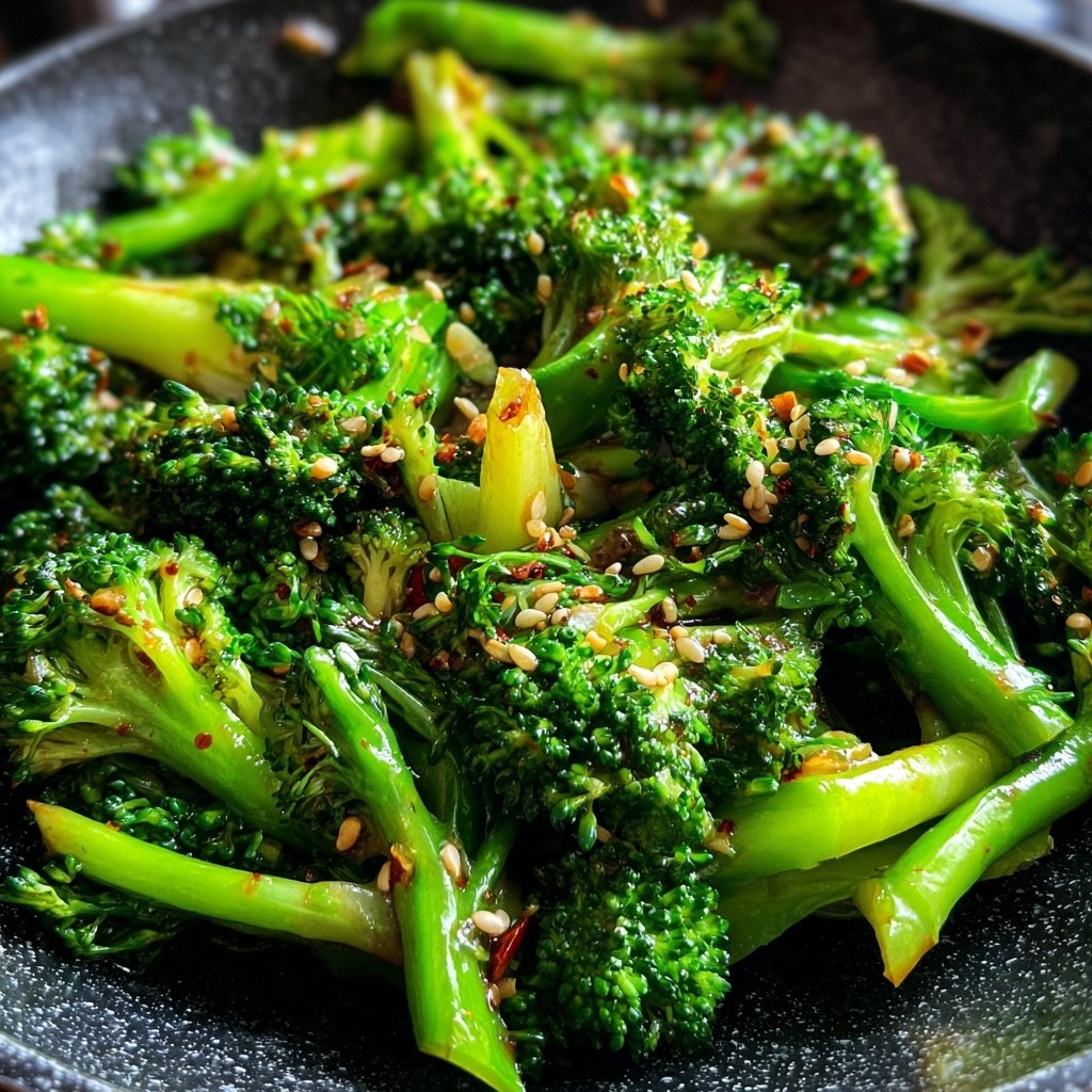 Brokkoli Pfanne Mit Sesam