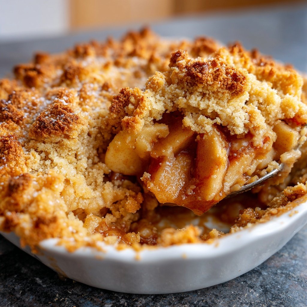 Veganer Apfel-Crumble
