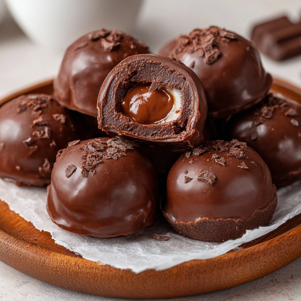 Pralinen mit Nougatfüllung